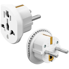 JC NA0582 BLANCO / ADAPTADOR DE CORRIENTE UNIVERSAL PARA VIAJE / 2500W MAX / 16A-M01 JC NA0582 BLANCO / ADAPTADOR DE CORRIENTE UNIVERSAL PARA VIAJE / 2500W MAX / 16A