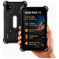 AGM PAD P3 COMPACT BLACK / RUGERIZADO / 4G / 6+128GB / 8.68" 120HZ HD+