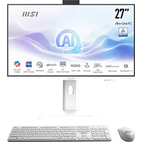 MSI AIO MODERN AM273QP AI 1UM-406EU. 27” IPS PANEL 2560 X 1440 (WQHD) 100HZ . INTEL IRIS XE GRAPHICS. SO-DIMM DDR5 16GB (8GB*2). 512G M.2 PCIE SSD. W11 PRO.BLANCO-122MR MSI AIO MODERN AM273QP AI 1UM-406EU. 27” IPS PANEL 2560 X 1440 (WQHD) 100HZ . INTEL IRIS XE GRAPHICS. SO-DIMM DDR5 16GB (8GB*2). 512G M.2 PCIE SSD. W11 PRO.BLANCO