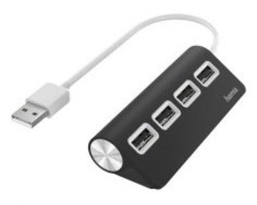 HUB USB 2.0 HAMA CON 4 PUERTOS USB 2.0 480Mbits COLOR