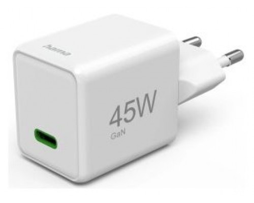 Cargador De Pared Hama Super Mini 1xusb-c Gan 45w