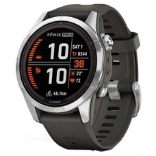 SMARTWATCH GARMIN FENIX 7S PRO SOLAR, GLASS, SS W/GRAPHITE BAND