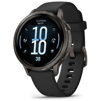 GARMIN VENU® 4 PLATEADO CON CORREA DE SILICONA NEGRA / SMARTWATCH 41MM-70M0 GARMIN VENU® 4 PLATEADO CON CORREA DE SILICONA NEGRA / SMARTWATCH 41MM