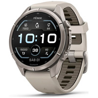 GARMIN FENIX 9 PRO TITANIO CON CORREA DE SILICONA EN BLANCO / SMARTWATCH 43MM