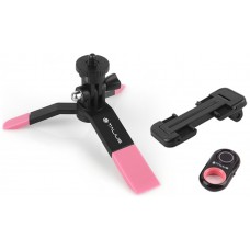 Talius kit tripode selfie bluetooth TAL-TRI01 pink