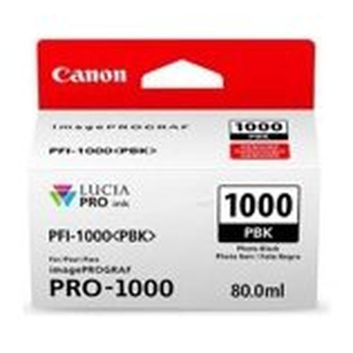 Cartucho canon pfi - 1000 pbk foto negro