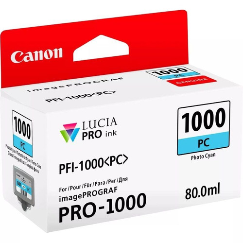 Cartucho canon pfi - 1000pc foto cian pro - 1000