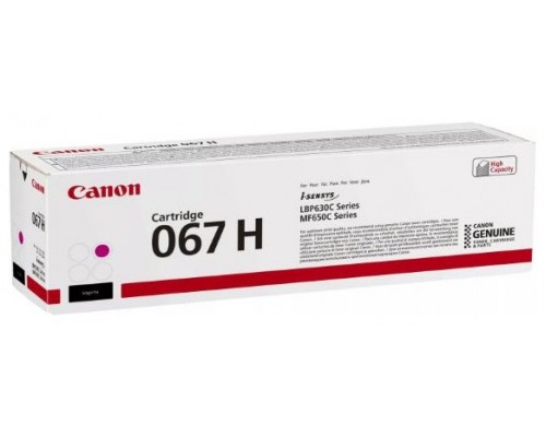 CANON Toner 067H magenta, i-SENSYS LBP631 LBP633 MF651 MF655 MF657 2.350p.