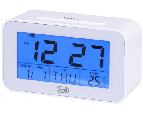 RELOJ DIGITAL TREVI SLD 3P50 CON ALARMA Y TERMOMETRO BLANCO