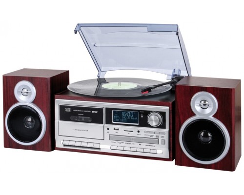 TOCADISCOS TREVI TT 1072 DAB TURNTABLE +DAB+AW+ENCODING DARK WOOD