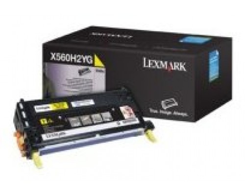 LEXMARK X560 Cartucho de impresion Amarillo Alto Rendimiento