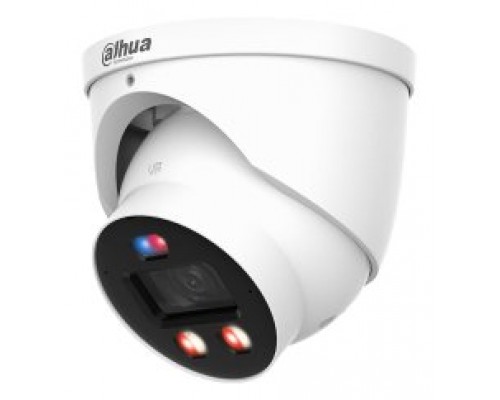 (DH-IPC-HDW3449HP-AS-PV-0280B-PRO) DAHUA CAMARA IP WIZCOLOR TURRET WIZSENSE SERIE 3 4MP CON INTELIGENCIA ARTIFICIAL, SOPORTA MICROSD 256GB, TIOC PRO ALARMA IN/OUT, ACUPICK, SMD 4.0, 12 VDC/POE, IP67, 2.8MM