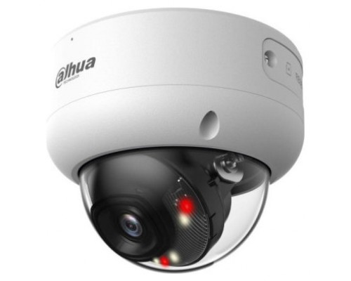 (DH-IPC-HDBW3849EP-S-IL-0280B) DAHUA CAMARA IP DOMO ANTIVANDALICA 8MP  WIZSENSE SMART DUAL LIGHT ACUPICK INTELIGENCIA ARTIFICIAL LED IR WDR, MICRO INTEGRADO, FIJA 2.8MM