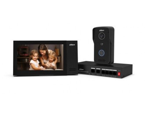 Dahua Technology DHI-VTO2111D-P-S3 sistema de intercomunicación de video 2 MP 17,8 cm (7") Negro