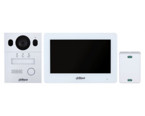 (DHI-KTX01(F)/DHI-VTO2003F/DHI-VTH5123H-W-S2) DAHUA KIT VIDEOPORTERO PARA INSTALACION EMPOTRADA, 2 HILOS, IP65, IK07
