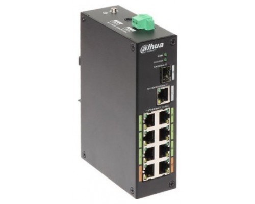 (DH-LR2110-8ET-120-V2) DAHUA SWITCH INDUSTRIAL 8 PUERTOS EPOE