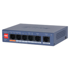 (DH-CS4006-4ET2GT-60) DAHUA SWITCH 6 PUERTOS, 4XRJ45 10/100 MBPS POE, 2XRJ45 GIGABIT, L2 CLOUD MANAGED