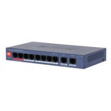 (DH-CS4010-8GT-110-V2) DAHUA SWITCH 10 PUERTOS CLOUD MANAGED GIGABIT, 8 PUERTOS POE, 110W, HI-POE, L2