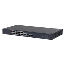 (DH-CS4218-16ET-190-V2) DAHUA SWITCH 18 PUERTOS, GESTIONABLE CON CLOUD. 16 PUERTOS POE