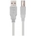 CABLE USB 2.0 IMPRESORA, TIPO A/M-B/M 1.0M BEIGE