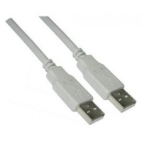 Nanocable Cable USB 2.0, tipo A/M-A/M Beige, 1m