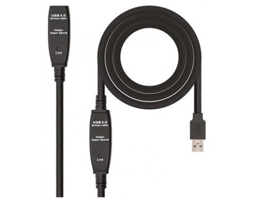 Nanocable - Cable USB 3.0 prolongador con amplificador