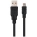 CABLE USB 2.0 A/M-MINI USB B/M 1M NEGRO NANOCABLE