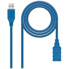 CABLE USB 3.0 TIPO AM-AH AZUL 2.0 M NANOCABLE