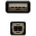 NANOCABLE CABLE USB 2.0 IMPRESORA ALTA CALIDAD CON FERRITA, TIPO A/M-B/M, NEGRO, 5.0M