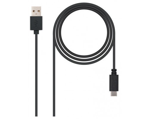 Nanocable Cable USB 2.0 3A Tipo USB-C/M-A/M 0.5 M