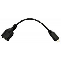 CABLE USB 2.0 OTG MICRO USB RECTANGULAR A/M-A/H 0.15M NEGRO NANOCABLE