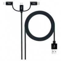 Nanocable Cable USB a USB-C/Micro USB/ Lighthning