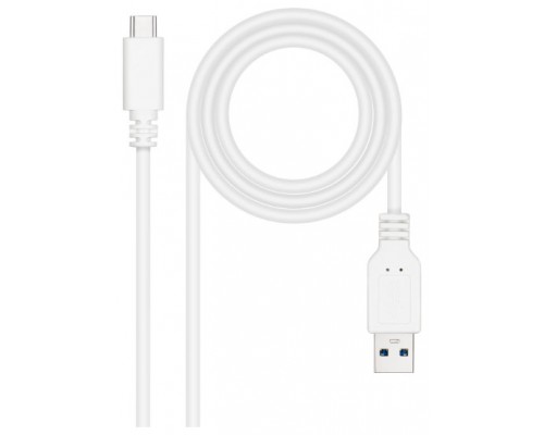 Nanocable Cable USB 3.1 Gen2 USB-C/A 2 M Blanco