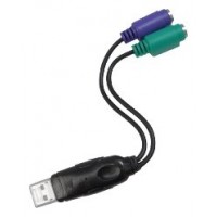 CABLE USB NANO CABLE CONVERSOR USB A/M - 2xPS/2/H 15CM