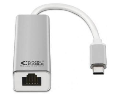 CONVERSOR USB-C A ETHERNET GIGABIT 10/100/1000MBPS,0.15M NANOCABLE