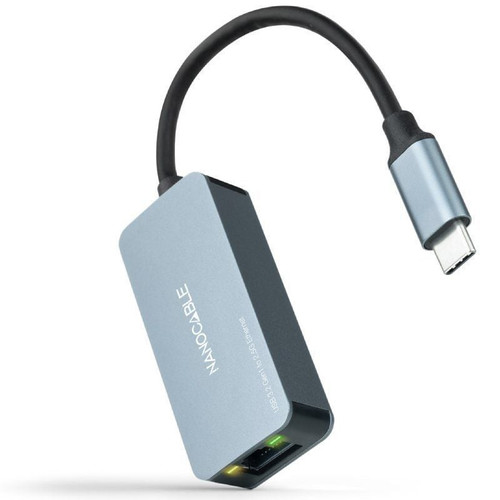 CONVERSOR USB-C 3.2 GEN1 ETHERNET 2.5G GRIS 15 CM