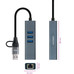CONVERSOR USB-C A RJ45 CON ADAP 3XUSB-A/M 100MBPS 15-CN3 CONVERSOR USB-C A RJ45 CON ADAP 3XUSB-A/M 100MBPS 15