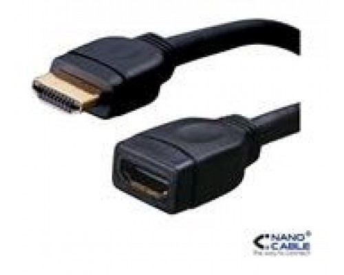 Nanocable HDMI, 1m cable HDMI HDMI tipo A (Estándar) Negro