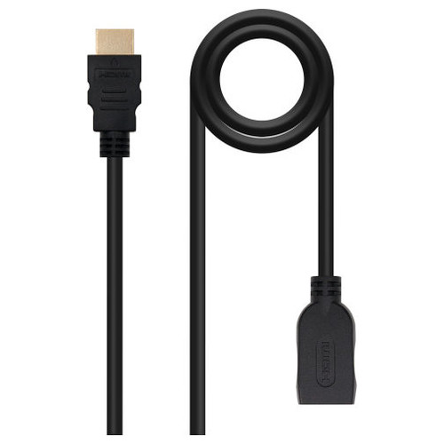 CABLE HDMI PROLONGADOR V2.0 AM-AH NEGRO 1.0 M-CN1 CABLE HDMI PROLONGADOR V2.0 AM-AH NEGRO 1.0 M
