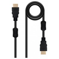 Nanocable Cable HDMI con ferrita, M-M, negro, 10m