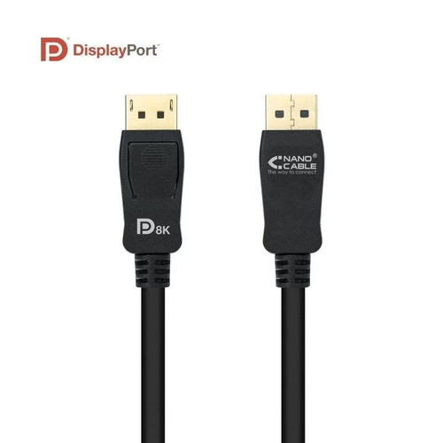 CABLE DISPLAYPORT V1.4 CERTIFICADO VESA DPM-DPM NEGRO