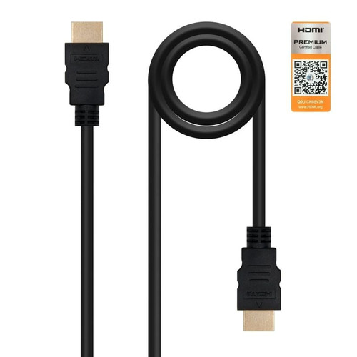 CABLE HDMI V2.0 4K 60HZ 18GBPS AM-AM NEGRO 2.0 M-CN1 CABLE HDMI V2.0 4K 60HZ 18GBPS AM-AM NEGRO 2.0 M