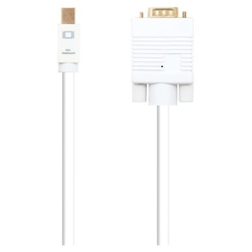 NANOCABLE Cable conversor Mini DP a VGA, Mini DP/M - VGA/M, Blanco, 3.0 M, 3 m, Mini DisplayPort, VGA (D-Sub), Macho, Macho, Derecho-SX3 NANOCABLE Cable conversor Mini DP a VGA, Mini DP/M - VGA/M, Blanco, 3.0 M, 3 m, Mini DisplayPort, VGA (D-Sub), Macho, Macho, Derecho
