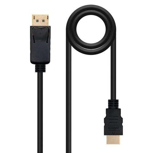 CABLE CONVERSOR DP A HDMI DPM - HDMIM NEGRO 5.0 M-CN3 CABLE CONVERSOR DP A HDMI DPM - HDMIM NEGRO 5.0 M