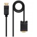 CABLE CONVERSOR DISPLAYPORT A VGA DPM-VGAM NEGRO 1M