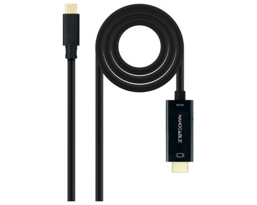 CABLE CONVERSOR USB-C/M A HDMI/M 4K-30HZ 3 M NANOCABLE