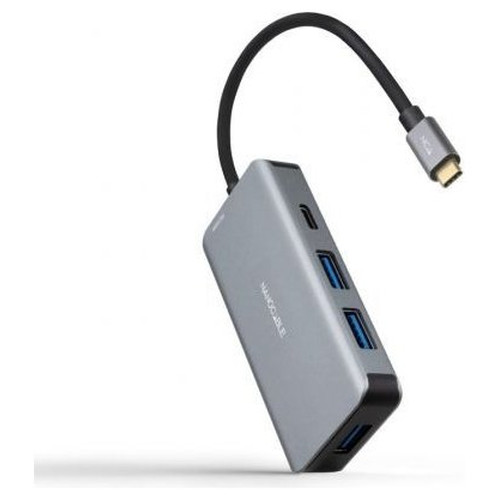 Nanocable Hub USB-C 3xUSB3.0+USB-C+USB-C PD 15cm-IA3 Nanocable Hub USB-C 3xUSB3.0+USB-C+USB-C PD 15cm