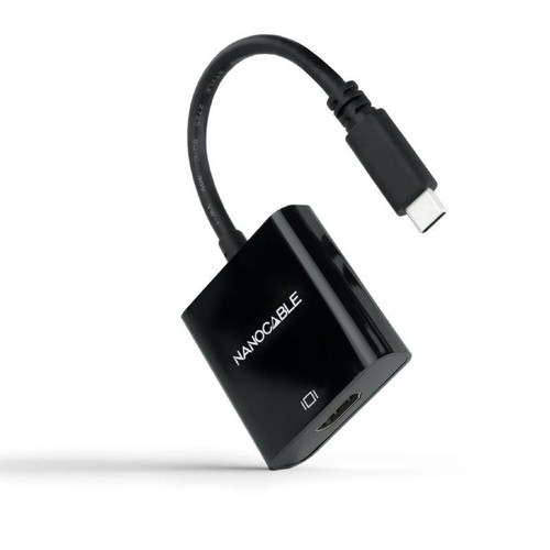 CONVERSOR USB-C A HDMI 4K NEGRO 15 CM NANOCABLE-CN2 CONVERSOR USB-C A HDMI 4K NEGRO 15 CM NANOCABLE