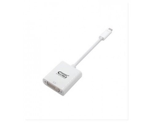 CABLE CONVERSOR USB-C A DVI-D 0.15M BLANCO NANOCABLE