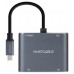 CONVERSOR USB-C A 2xHDMI/H-USB-A2.0/H-USB-C PD/H NANOCABLE